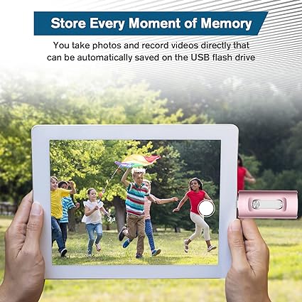 Phone Flash Drive 256GB, Phone Memory Stick, Phone Photo Stick External Storage for Phone/PC/Pad/More Devices with USB Port